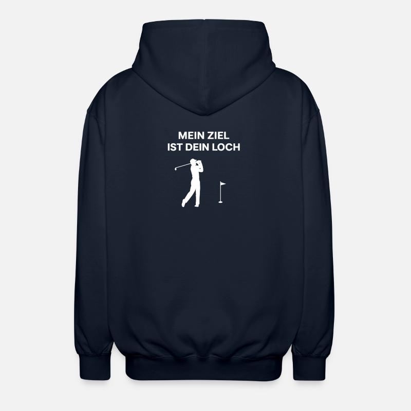 Mon objectif, c’est ton trou - Veste à capuche unisexe - marine