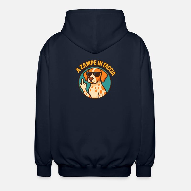 Avec les pattes dans le visage - Veste à capuche unisexe - marine