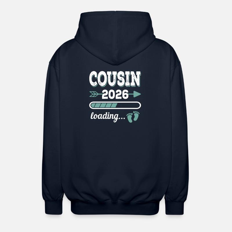 Cousin 2026 Loading Big Cousin - Unisex Hooded Jacket - navy