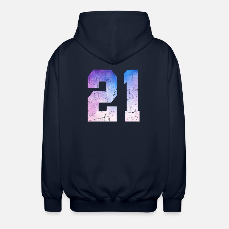 Issue 21 – 21st Anniversary Gift - Unisex Hooded Jacket - navy