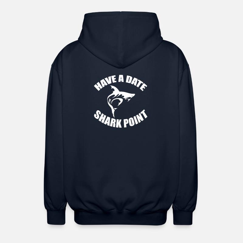 HAVE A DATE - SHARK POINT - Unisex Kapuzenjacke - Navy