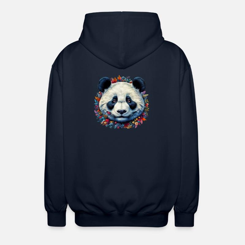 Panda - Unisex Hooded Jacket - navy