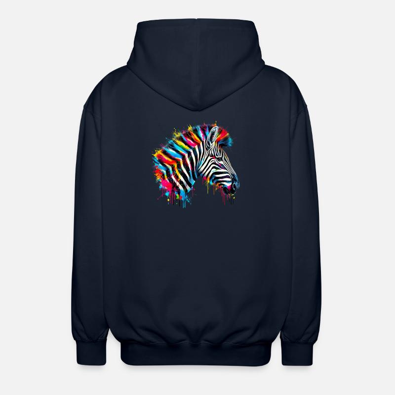 Zebra - Unisex Kapuzenjacke - Navy