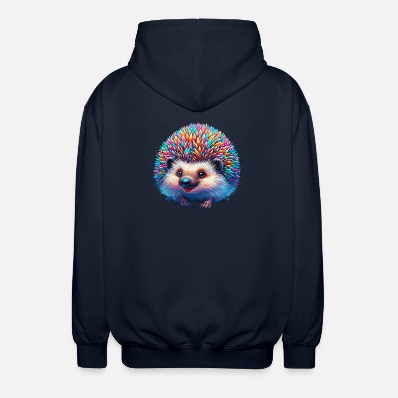 Hedgehog - Unisex Hooded Jacket - navy