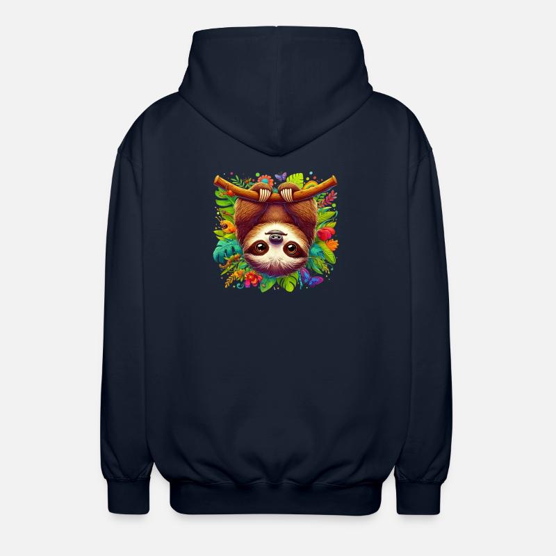 Faultier - Unisex Kapuzenjacke - Navy