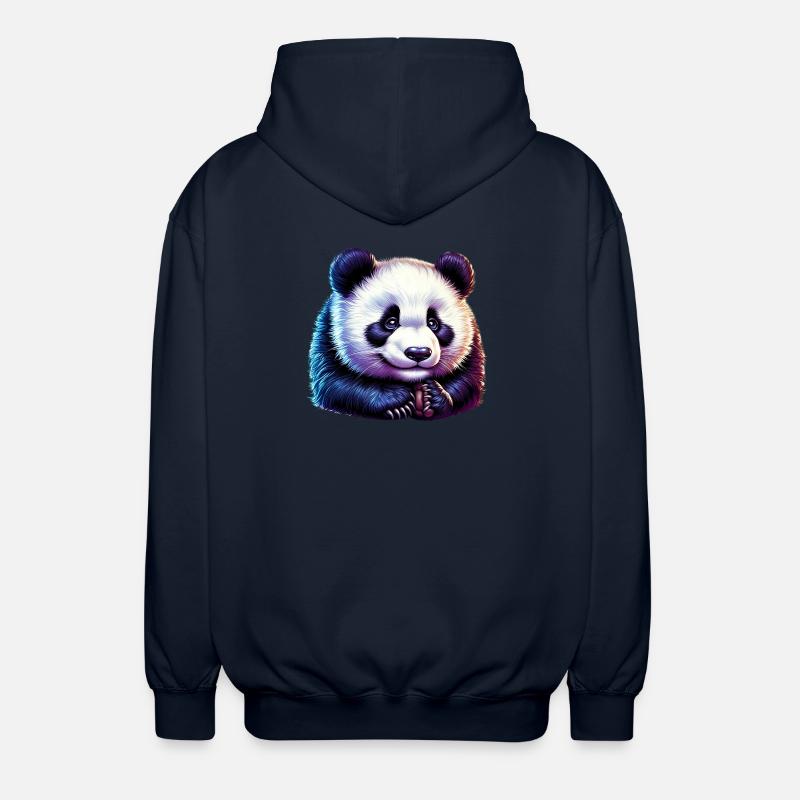 Panda - Veste à capuche unisexe - marine