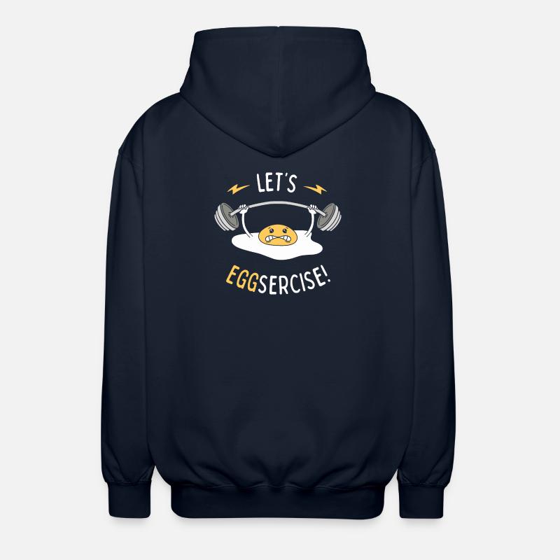 On va faire du Eggsercise ! - Veste à capuche unisexe - marine