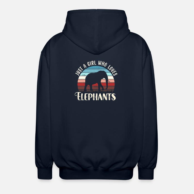 Eléphant éléphant - Veste à capuche unisexe - marine