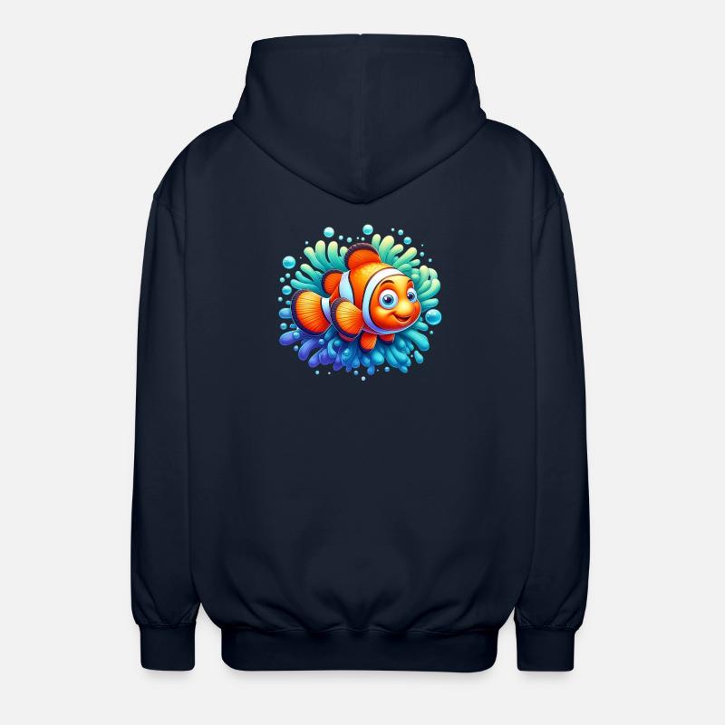 Clownfisch - Unisex Kapuzenjacke - Navy