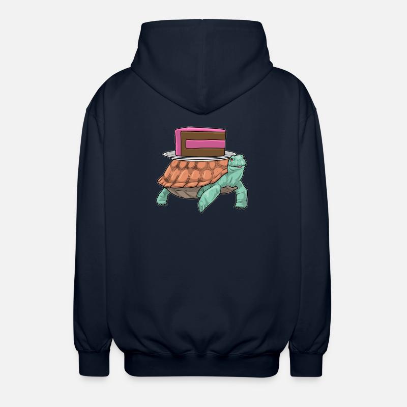 Turtle Cake - Unisex Hooded Jacket - navy