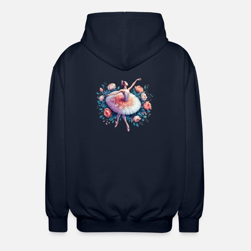 Danseuse de ballet avec tutu - Veste à capuche unisexe - marine