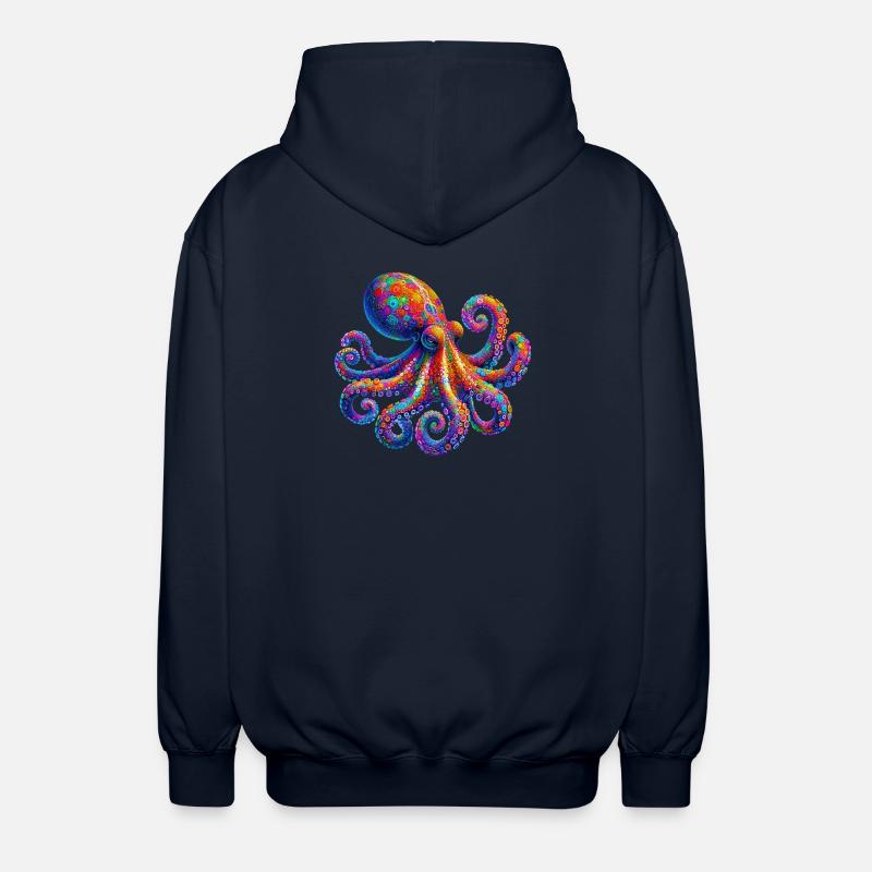 Pieuvre - Veste à capuche unisexe - marine