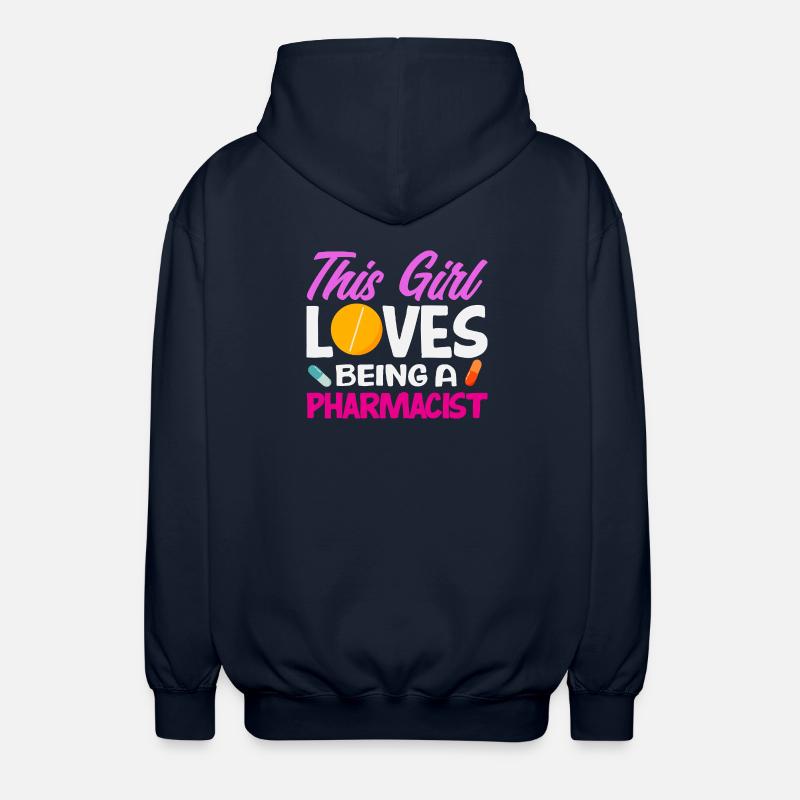 Apotheker Pharmazeutisch-technischer - Unisex Kapuzenjacke - Navy