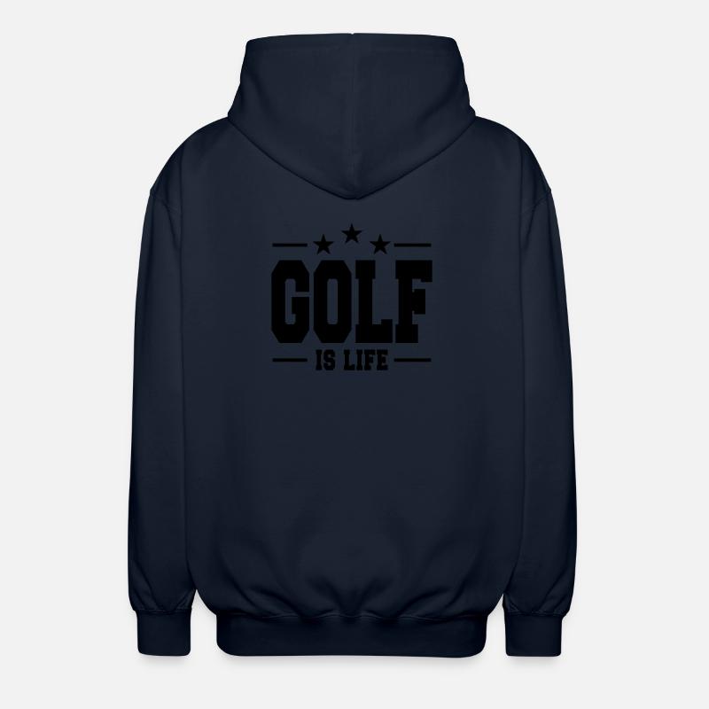 Golf ist Leben / Golf - Unisex Kapuzenjacke - Navy