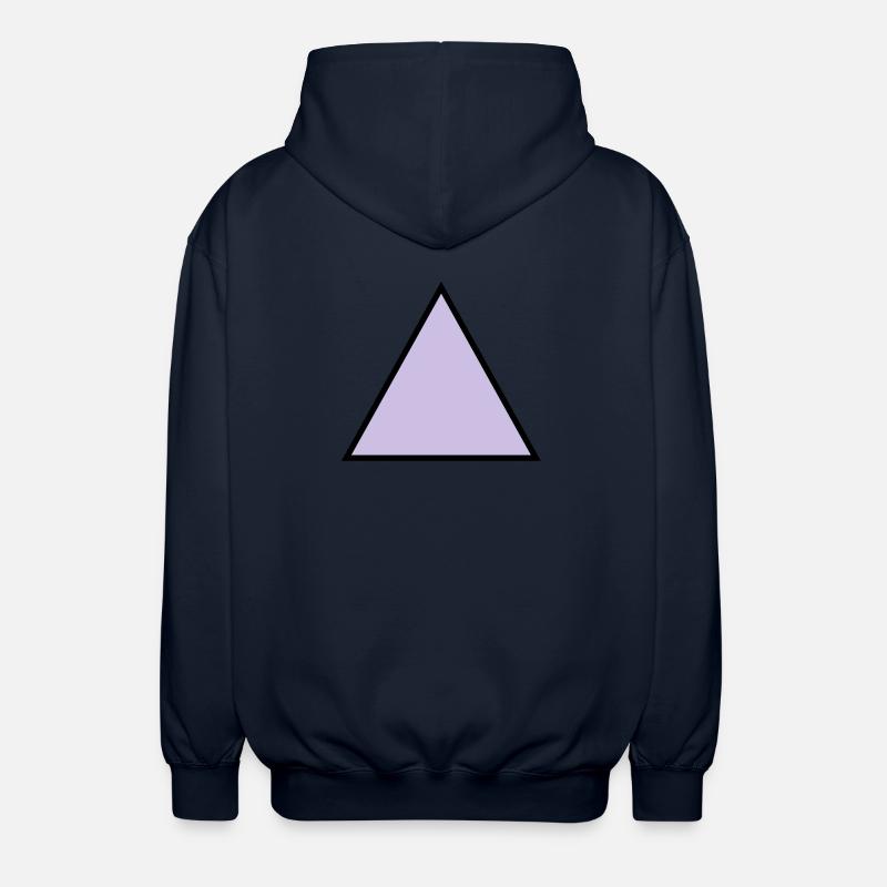 hipster triangle triangle shape - Unisex Hooded Jacket - navy