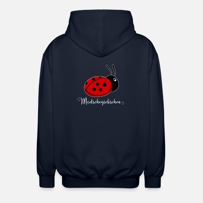 Modschegiebchen Marienkäfer Sächsisch Geschenkidee - Unisex Kapuzenjacke - Navy