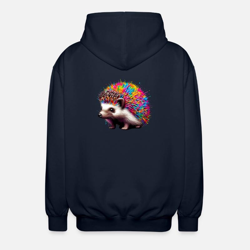 Hérisson - Veste à capuche unisexe - marine