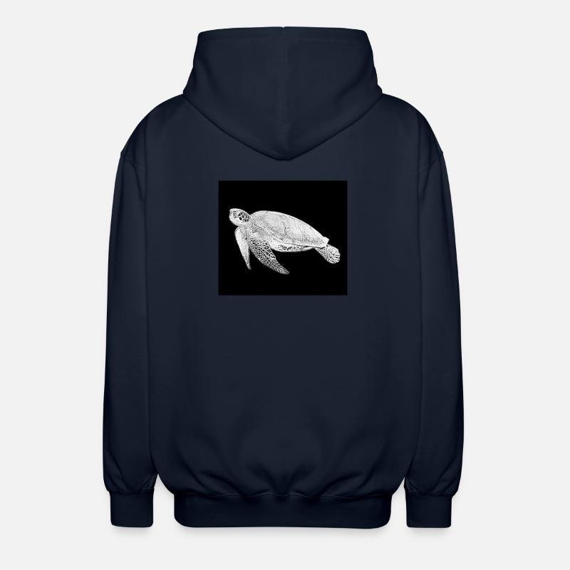 Turtle - Unisex Hooded Jacket - navy
