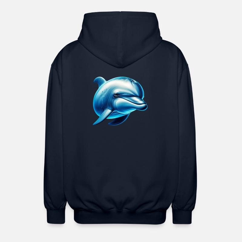 Dauphin - Veste à capuche unisexe - marine