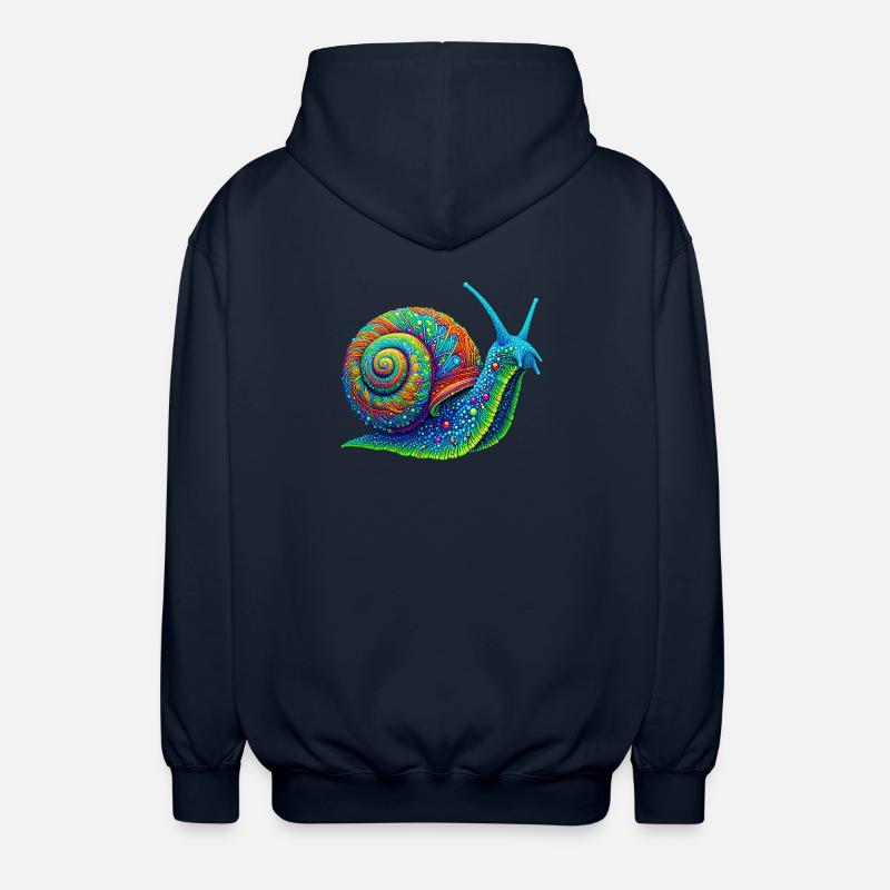 Snail - Unisex Hooded Jacket - navy