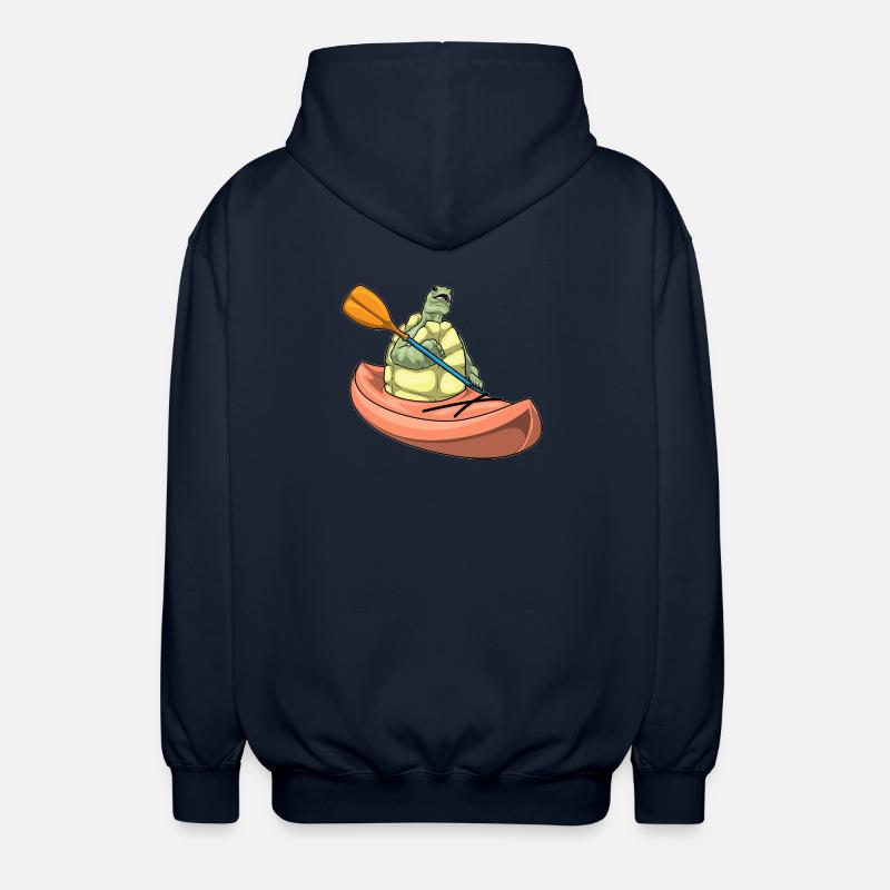Turtle Kayak - Unisex Hooded Jacket - navy