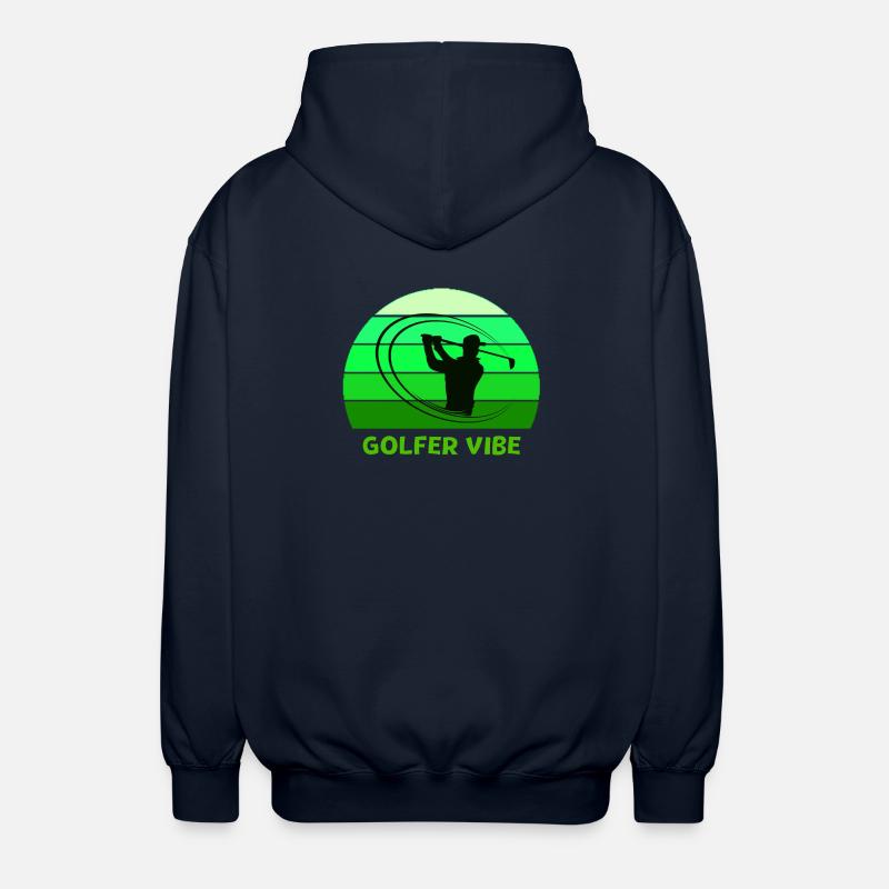 golf, golfer, golffan - Unisex Kapuzenjacke - Navy