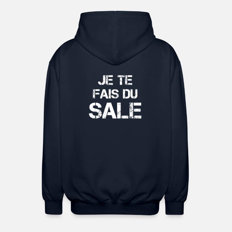 Je te fais du sale - Veste à capuche unisexe - marine