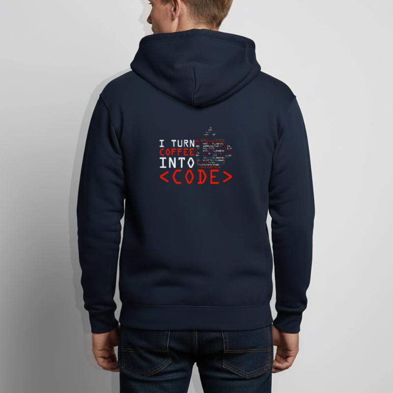 Aus Kaffee Code generieren Programmierer Unisex Kapuzenjacke