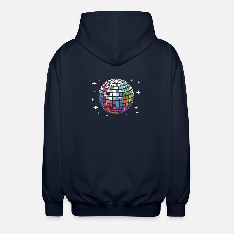 Disco Ball Disco Discothèque - Veste à capuche unisexe - marine