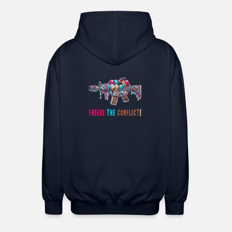 Konflikt eingefrieren Eiscreme - Unisex Kapuzenjacke - Navy