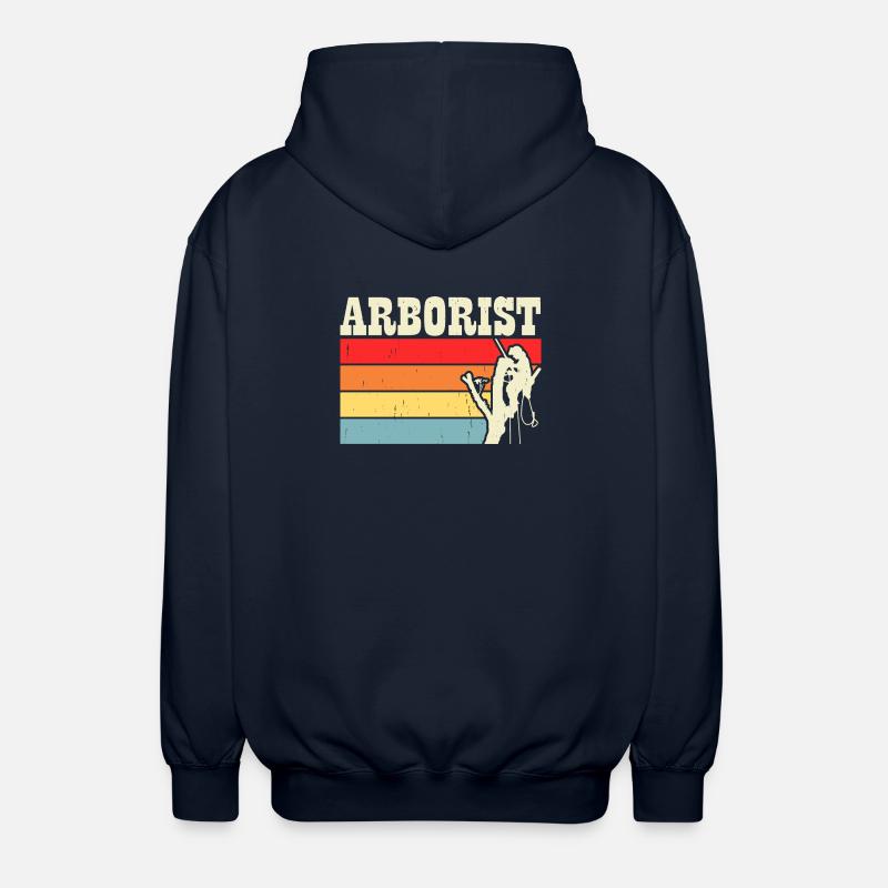 Baumpfleger Holzarbeiter Waldarbeiter Geschenk - Unisex Kapuzenjacke - Navy