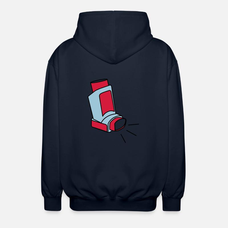 Asthmaspray - Unisex Kapuzenjacke - Navy
