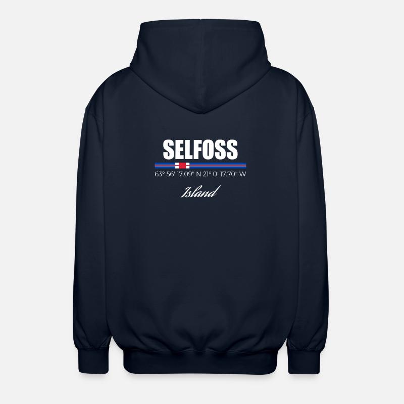 selfoss - Unisex Hooded Jacket - navy