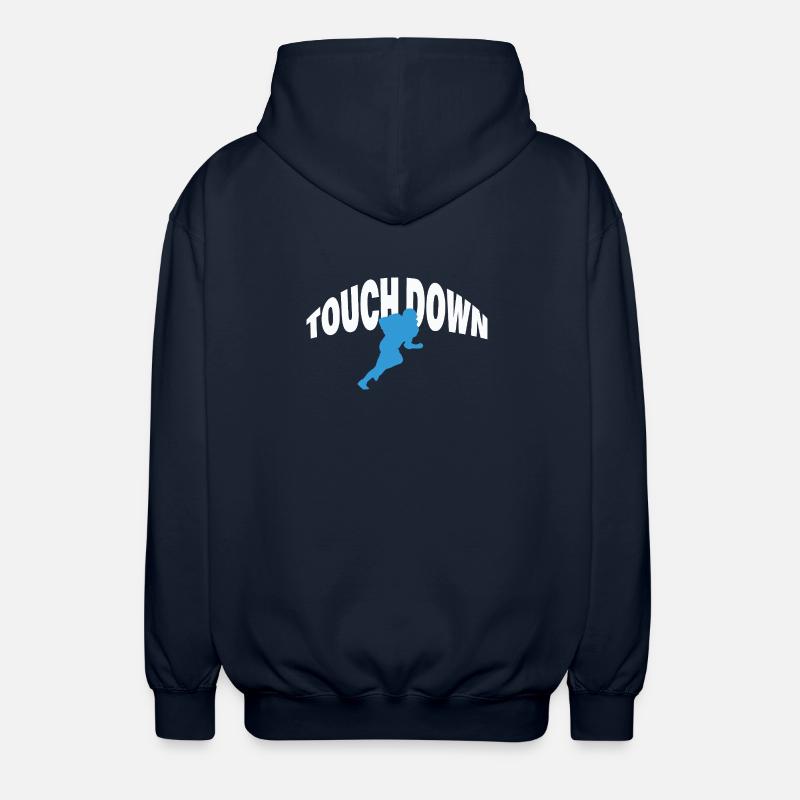 TOUCH DOWN - Unisex Kapuzenjacke - Navy