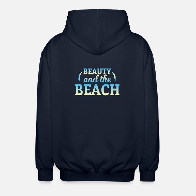 Beauté et plage - Veste à capuche unisexe - marine