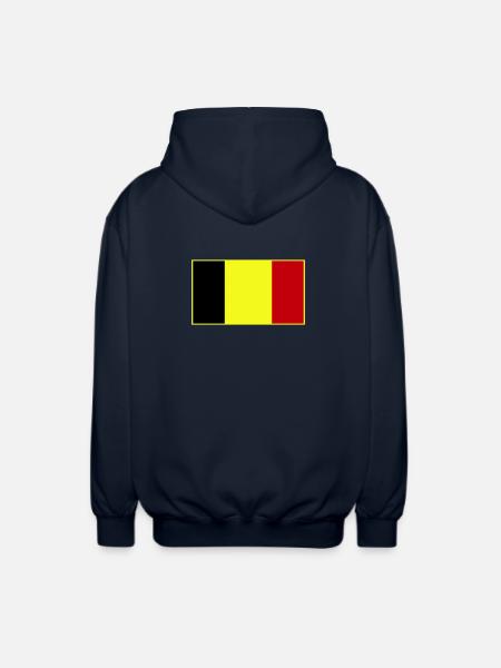 Anpassbare dreifarbige Flagge - Unisex Kapuzenjacke - Navy