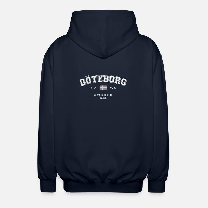 Goetéborg, Suède - Veste à capuche unisexe - marine