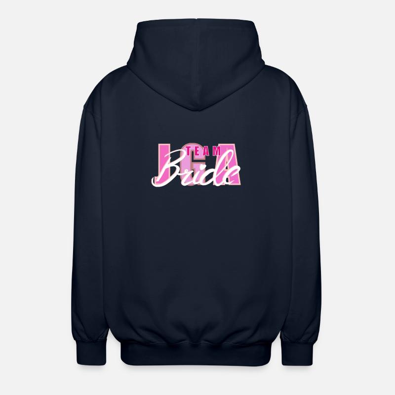 Team Bride Herz Logo Design - Unisex Kapuzenjacke - Navy