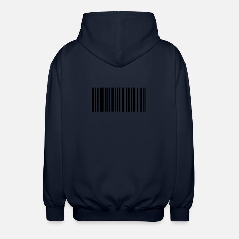 barcode - Unisex Hooded Jacket - navy