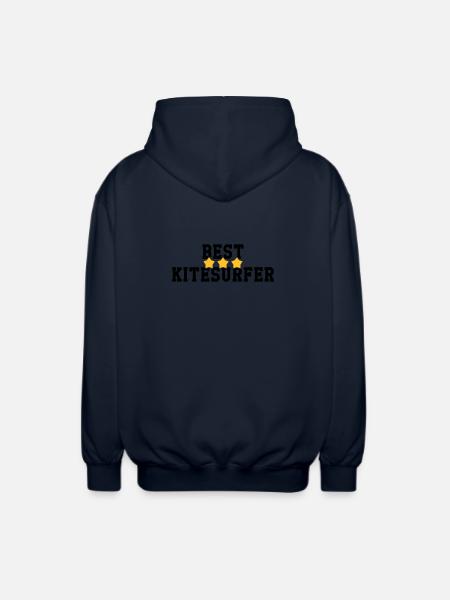 Kiteboarding Kitesurfing Kitesurf Kitesurfer - Unisex Hooded Jacket - navy