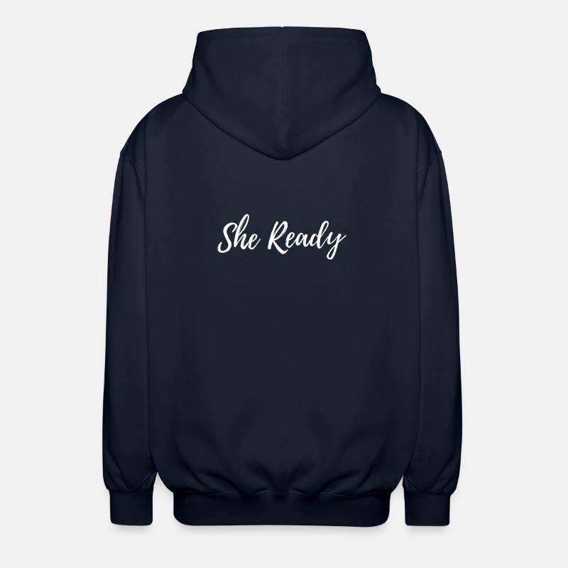 She Ready - Unisex Hooded Jacket - navy