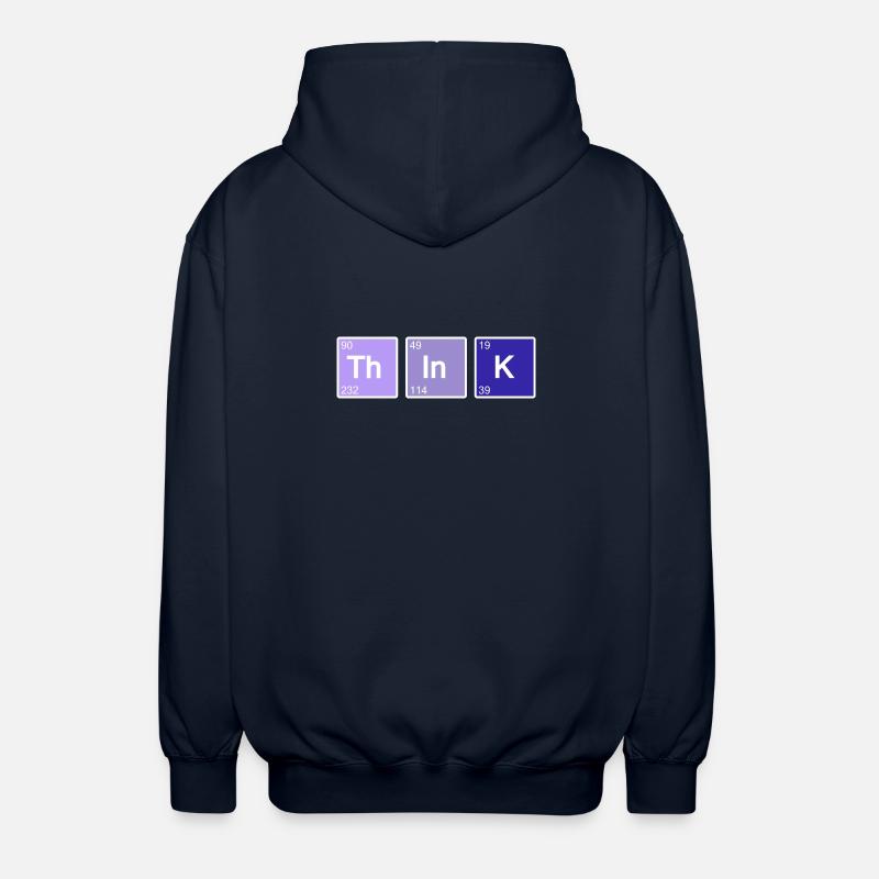 Think (bleu) - Veste à capuche unisexe - marine