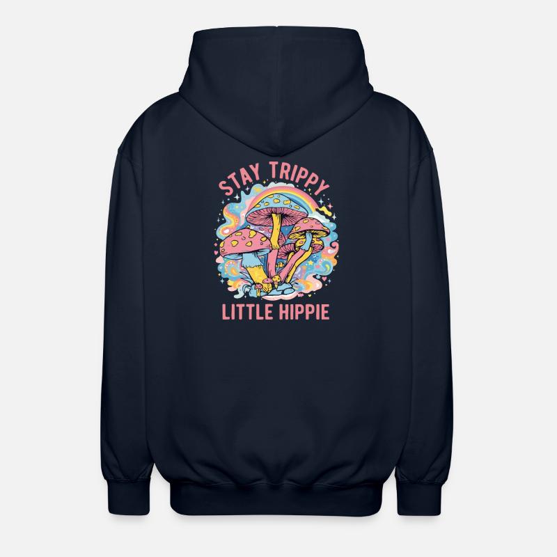 Reste Petit Art psychédélique hippie psychédélique - Veste à capuche unisexe - marine