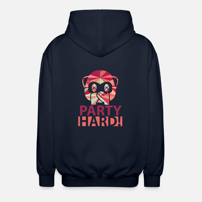 Party Hard - Unisex Kapuzenjacke - Navy
