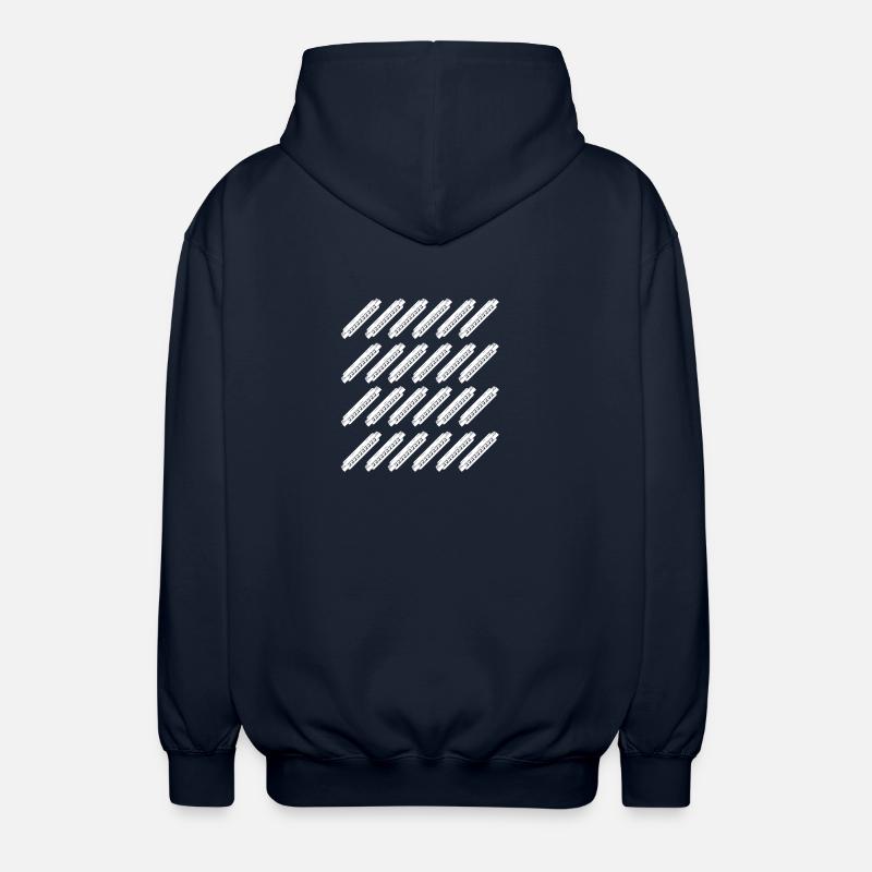 Harmonica Harmonica - Unisex Hooded Jacket - navy