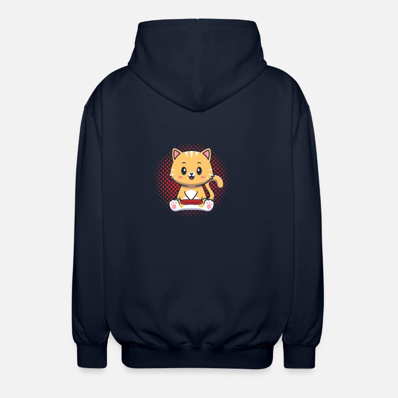 Harmonica Chat Chat Harmonica - Veste à capuche unisexe - marine