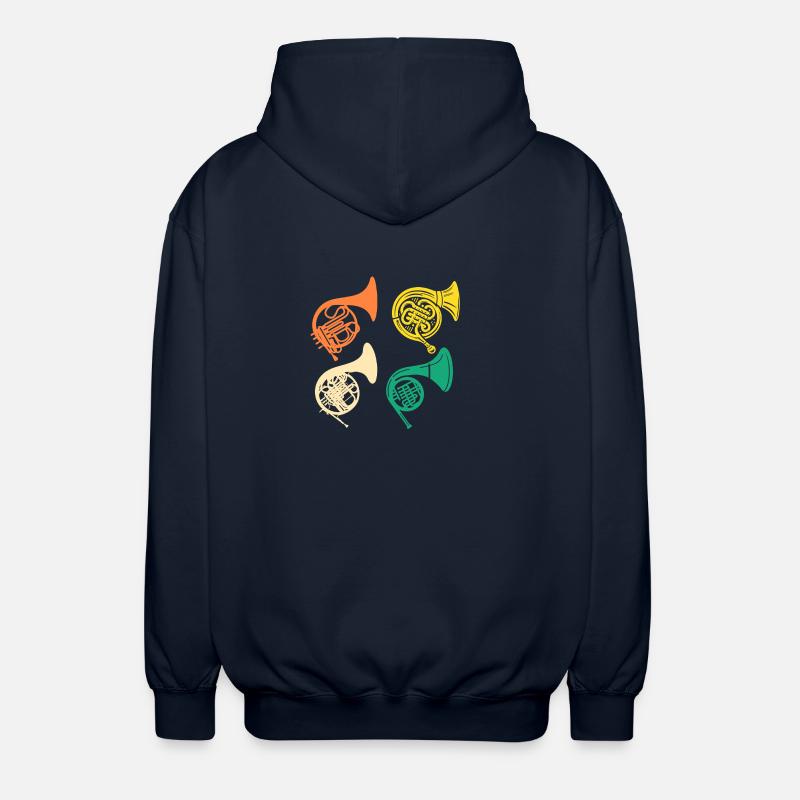 Hornist Evolution Waldhorn - Unisex Kapuzenjacke - Navy