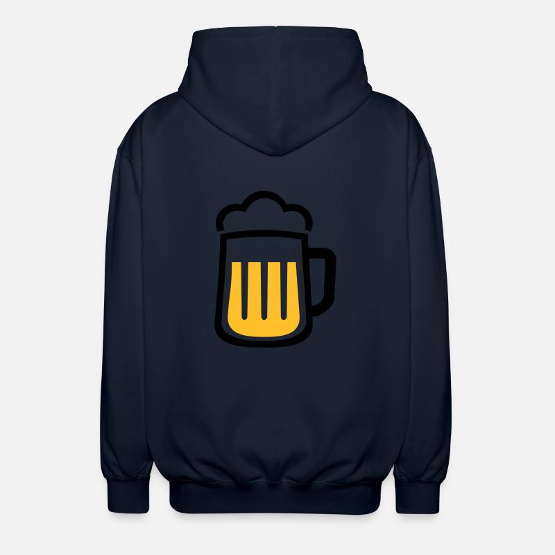 Beer - Unisex Hooded Jacket - navy