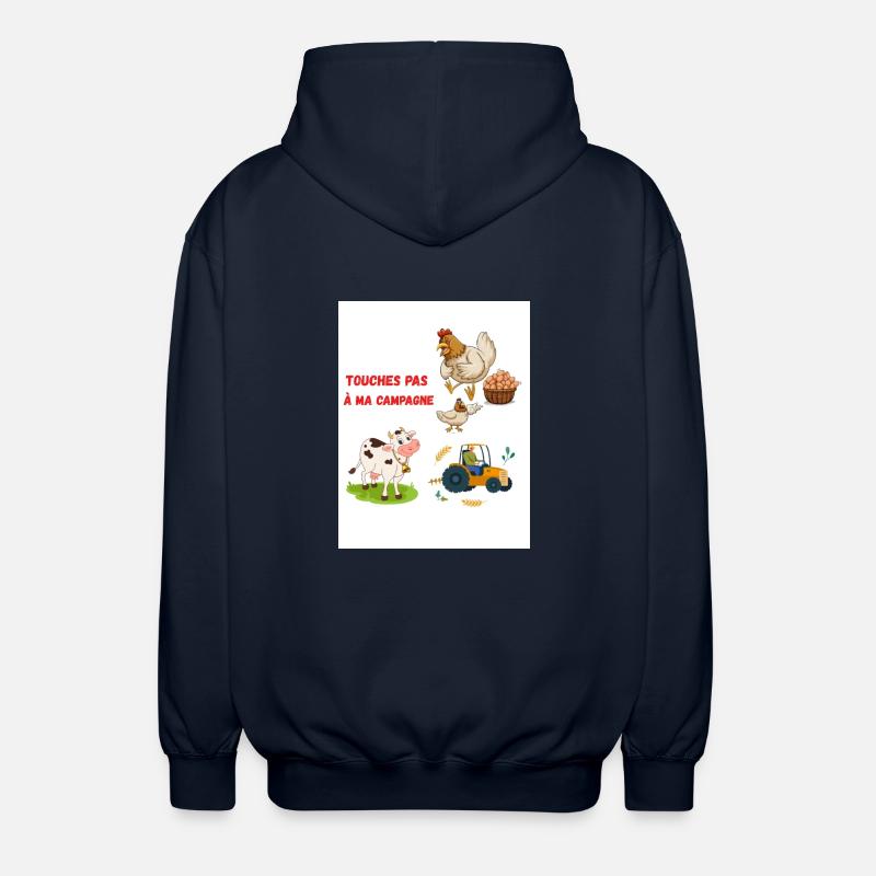 Touches pas ma campagne - Veste à capuche unisexe - marine