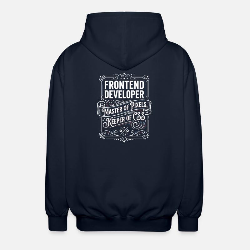 Frontend Developer Pixelmeister CSS - Unisex Hooded Jacket - navy